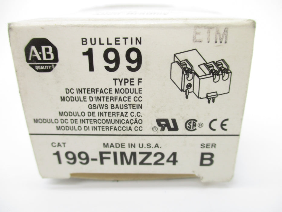 INDUSTRIAL SPARE PART 199-FIMZ24 SER. B 24VDC (GY/BL) NSMP