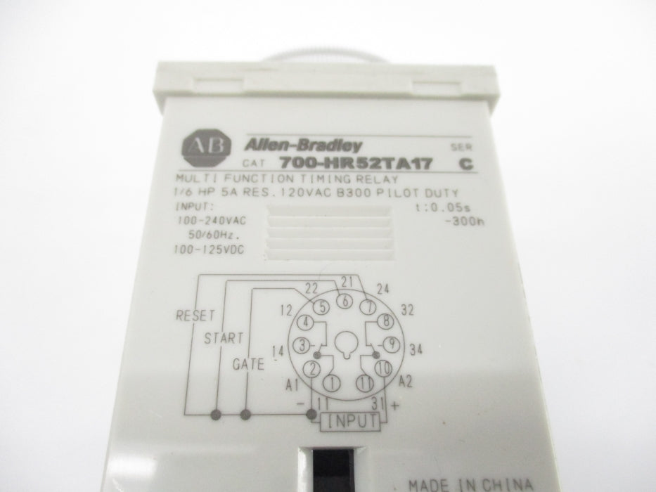 ALLEN BRADLEY 700-HR52TA17 SER. C 100-240VAC 5A 0.05S-300H NSNP