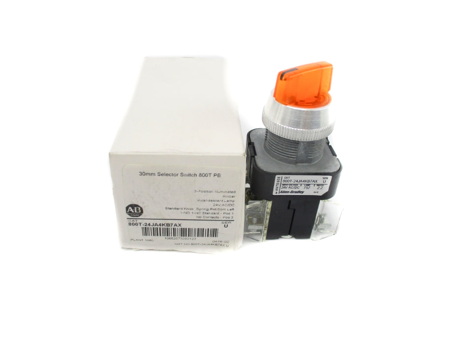 ALLEN BRADLEY 800T-24JA4KB7AX SER. U (WH) NSMP