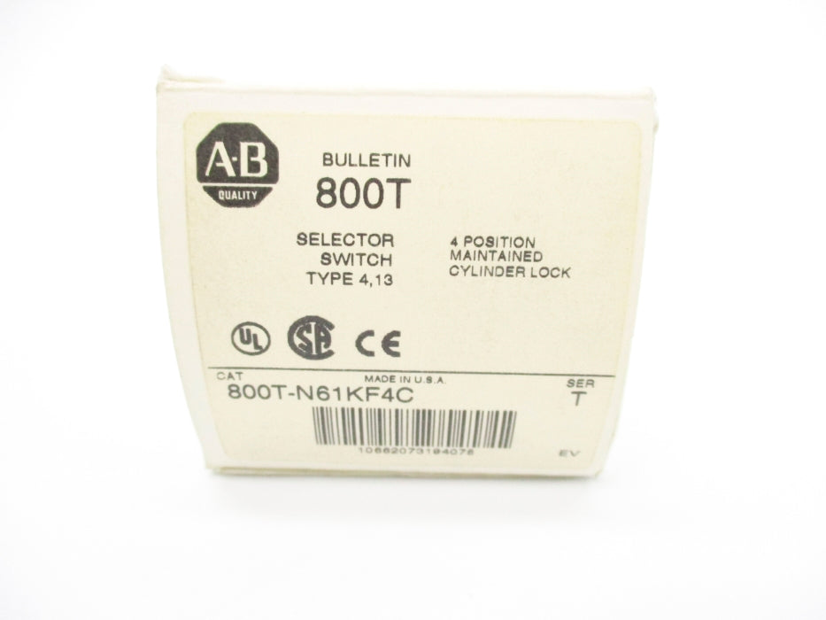 ALLEN BRADLEY 800T-N61KF4C SER. T (WH) NSMP