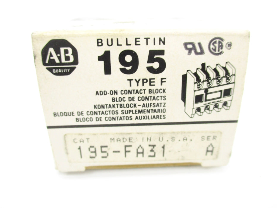 INDUSTRIAL SPARE PART 195-FA31 SER. A 500-600VAC 1.2A (BK/YL) NSMP