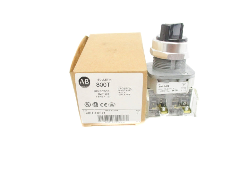 ALLEN BRADLEY 800T-H2D1 SER.  T (BR/WH) NSMP