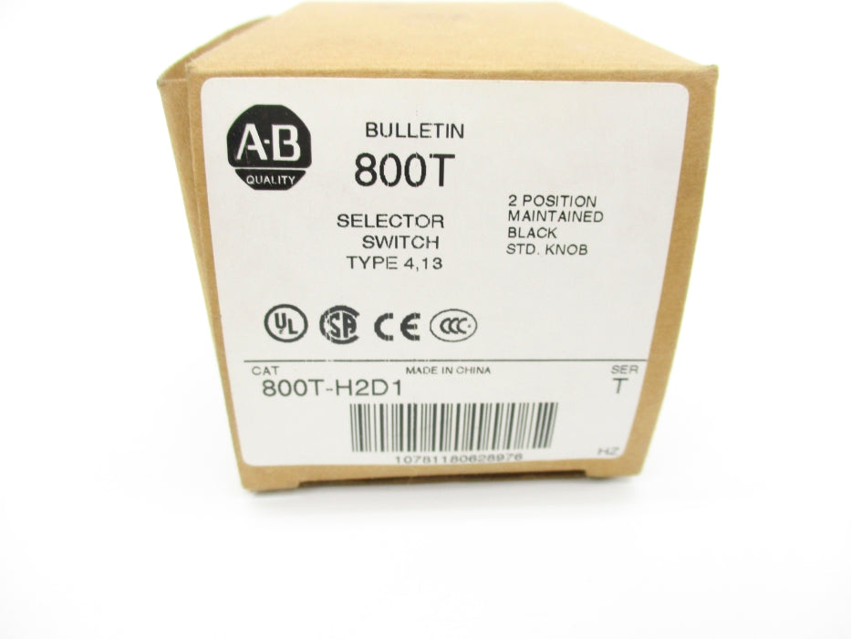 ALLEN BRADLEY 800T-H2D1 SER.  T (BR/WH) NSMP
