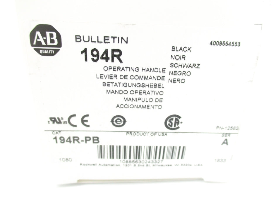 INDUSTRIAL SPARE PART 194R-PB SER. A (WH) NSMP