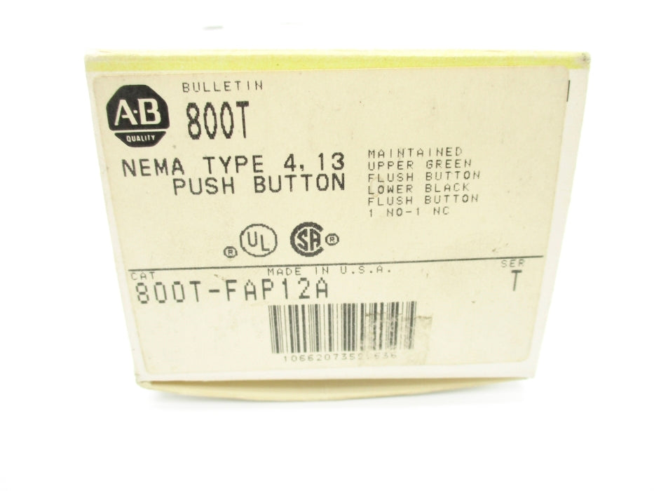INDUSTRIAL SPARE PART 800T-FAP12A SER. T (BK/YL) NSMP