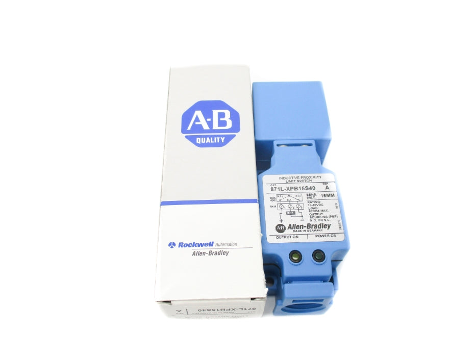 ALLEN BRADLEY 871L-XPB15S40 SER. A (GY/BL) NSMP