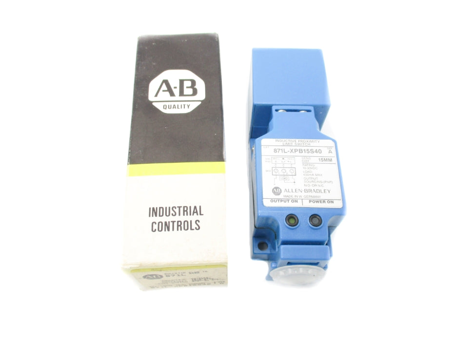 ALLEN BRADLEY 871L-XPB15S40 SER. A (BK/YL) NSMP
