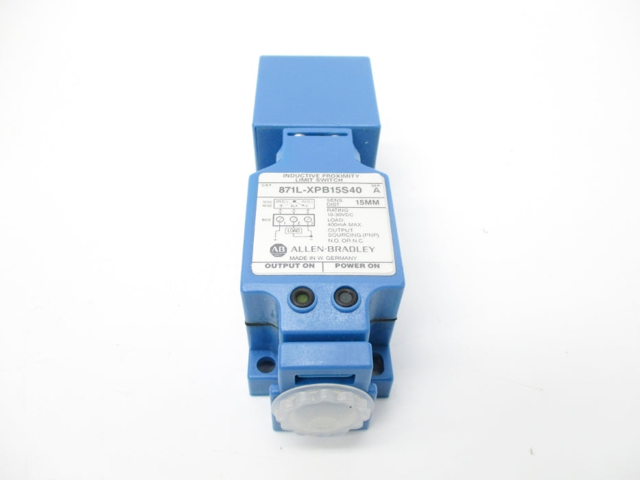 ALLEN BRADLEY 871L-XPB15S40 SER. A (BK/YL) NSMP