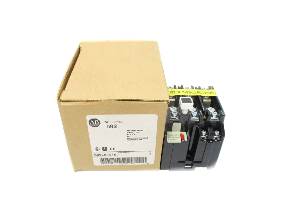 ALLEN BRADLEY 592-JOV16 SER. B 120-600VAC 24A (BR/WH) NSMP