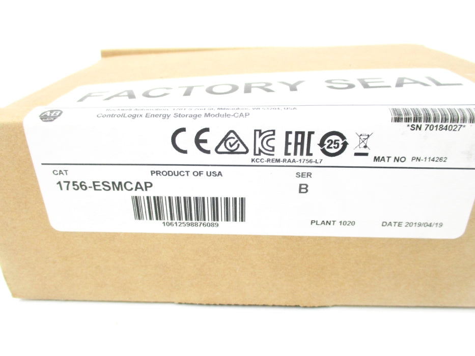 ALLEN BRADLEY 1756-ESMCAP SER. B DATE: 2019 NSFS