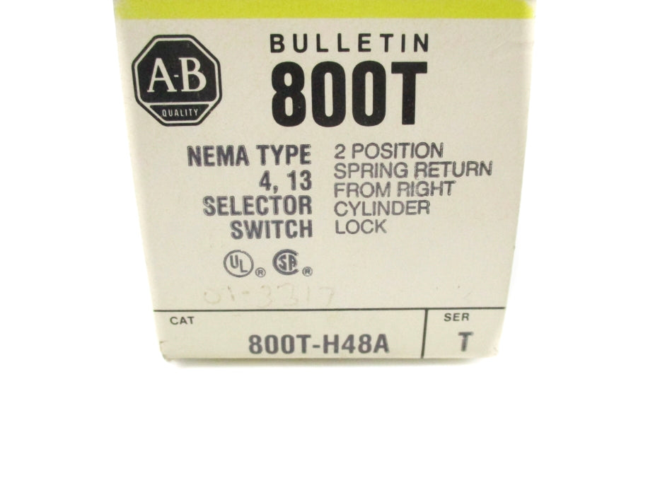 ALLEN BRADLEY 800T-H48A SER. T (BK/YL) NSMP