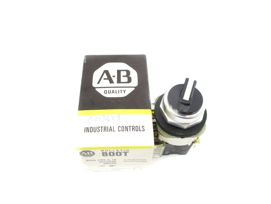 ALLEN BRADLEY 800T-N2KF4B SER. T (BK/YL) NSMP
