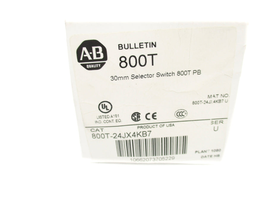 INDUSTRIAL SPARE PART 800T-24JX4KB7 SER. U (AS PICTURED) (WH) NSMP