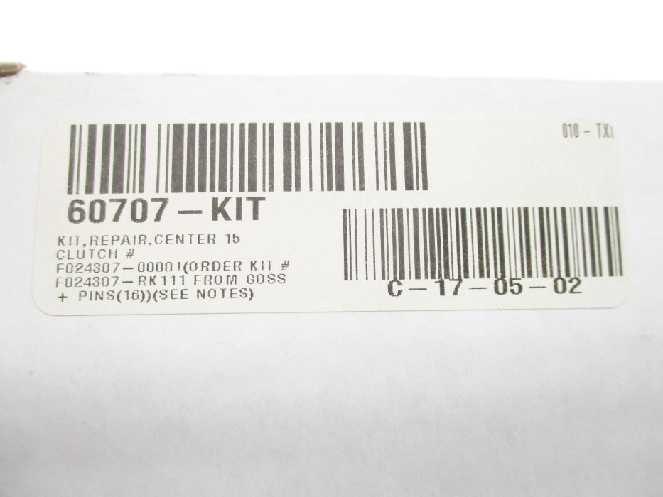 GOSS 60707-KIT NSMP