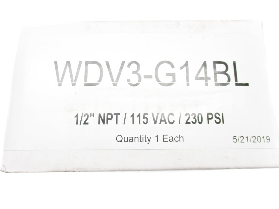 PARKER WDV3-G14BL 115VAC 230PSI NSMP