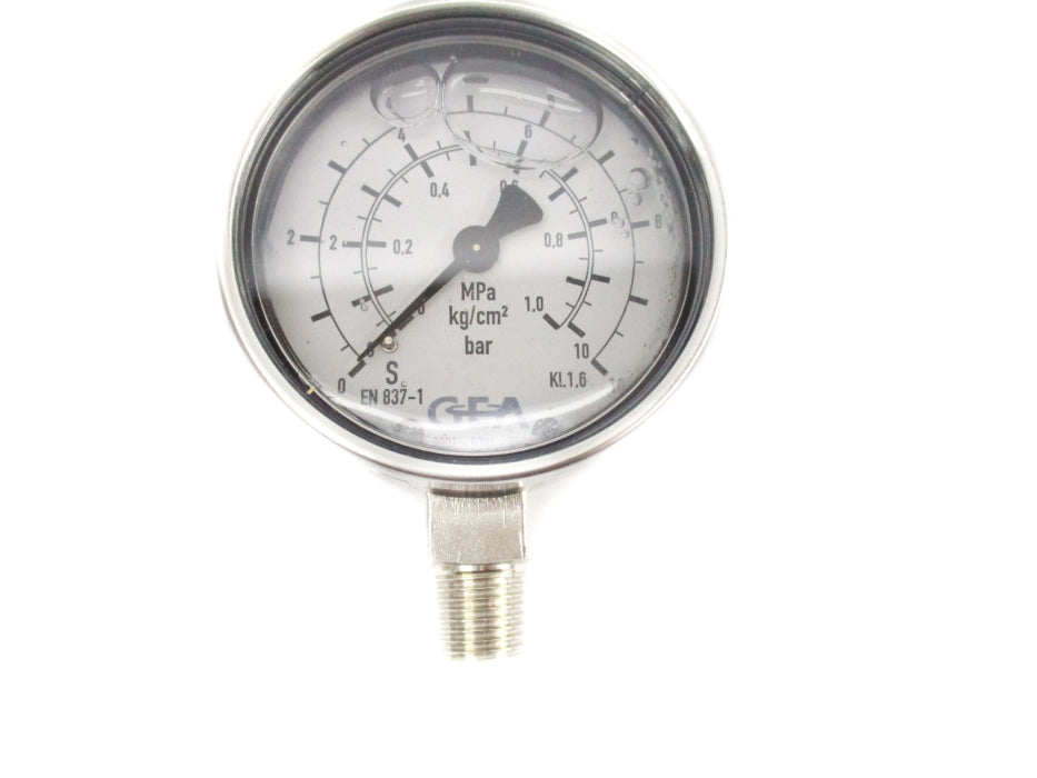GEA 0001-0304-600 EN837-1 0-10PSI NSNP