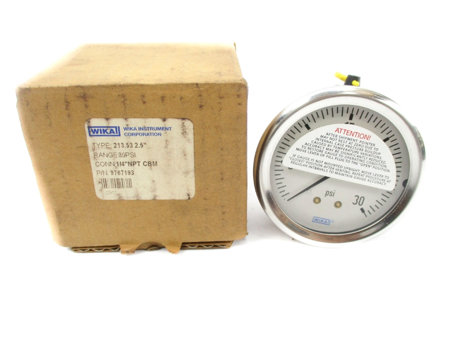 WIKA 9767193 0-30PSI NSMP