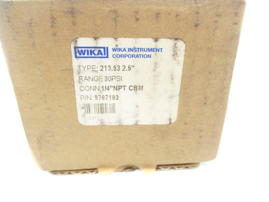 WIKA 9767193 0-30PSI NSMP