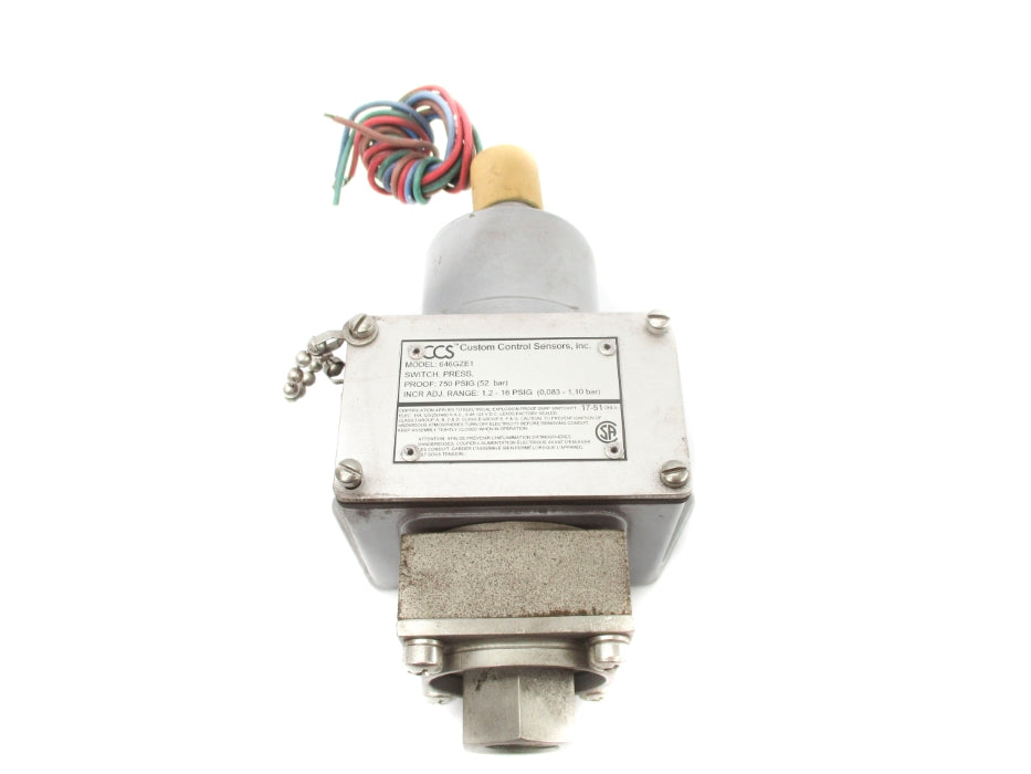 CUSTOM CONTROL SENSOR 646GZE1 1.2-16PSIG NSNP