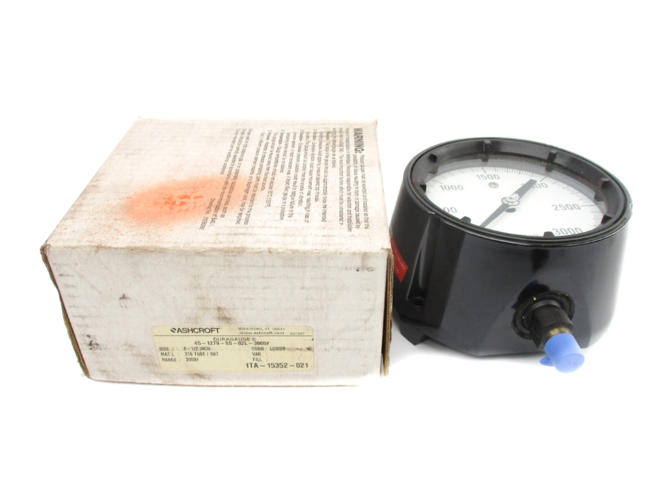ASHCROFT 45-1279-SS-02L-3000# 0-3000PSI NSMP