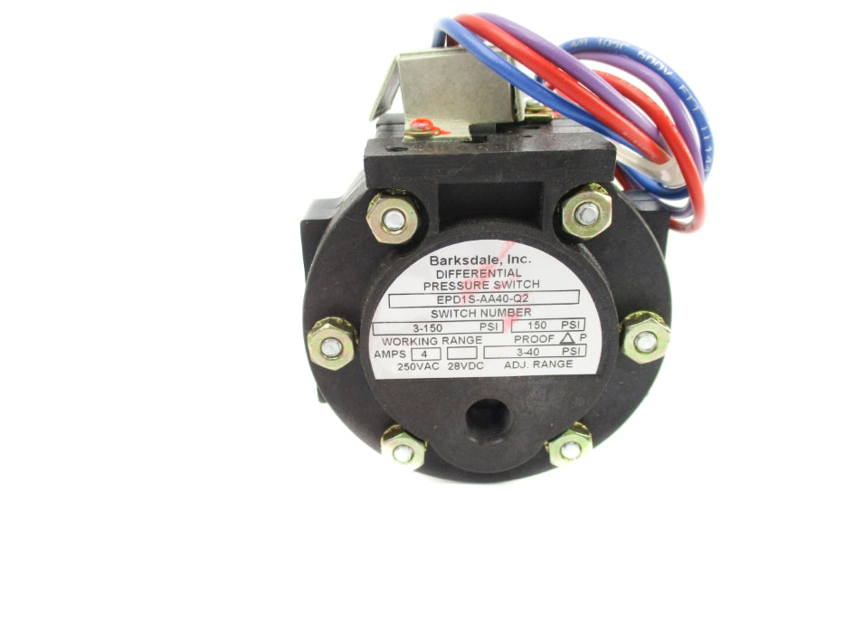 BARKSDALE EPD1S-AA40-Q2 3-150PSI NSMP