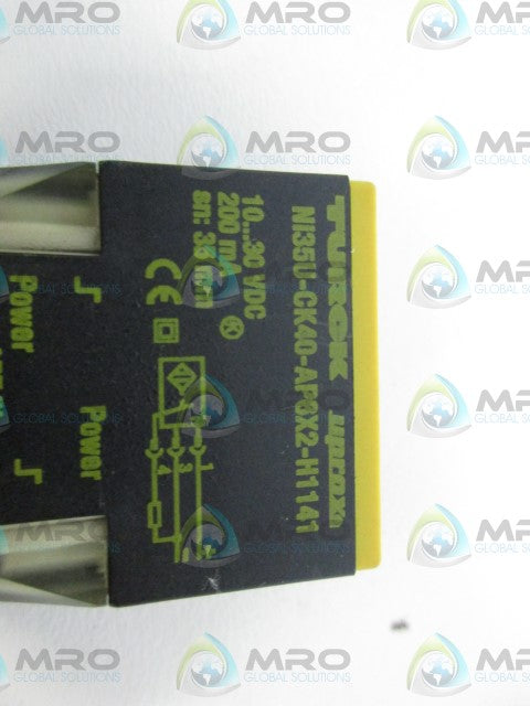 TURCK NI35U-CK40-AP6X2-H1141 PROXIMITY SENSOR *NEW NO BOX*
