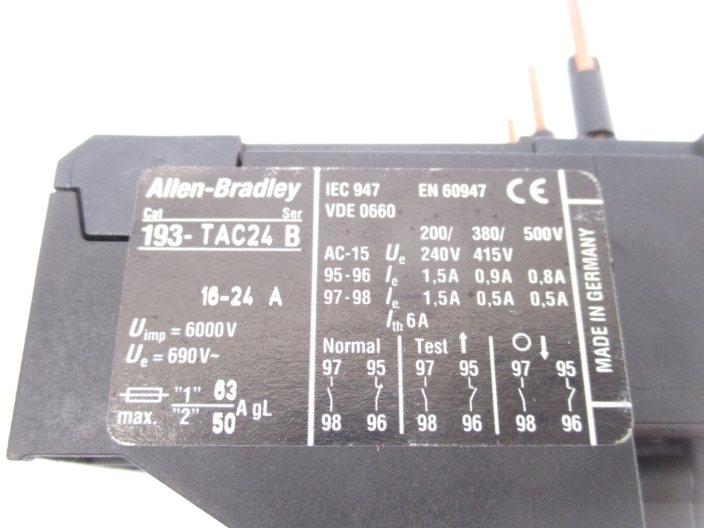 ALLEN BRADLEY 193-TAC24 SER. B 690V 16-24A UNMP