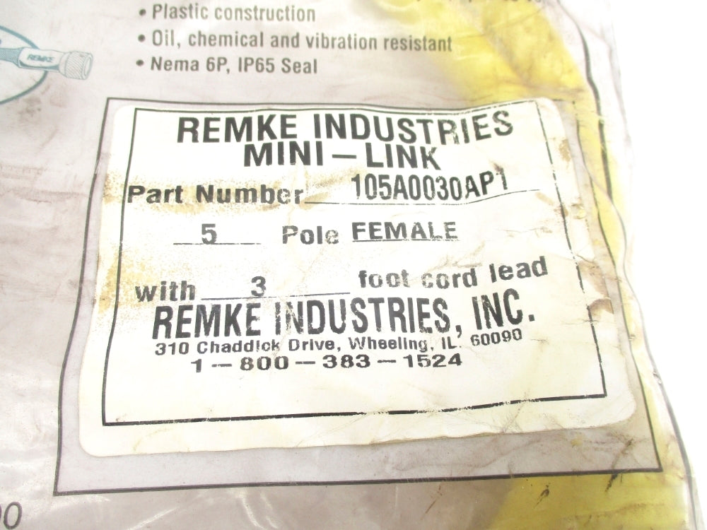 REMKE INDUSTRIES 105A0030AP1 NSMP