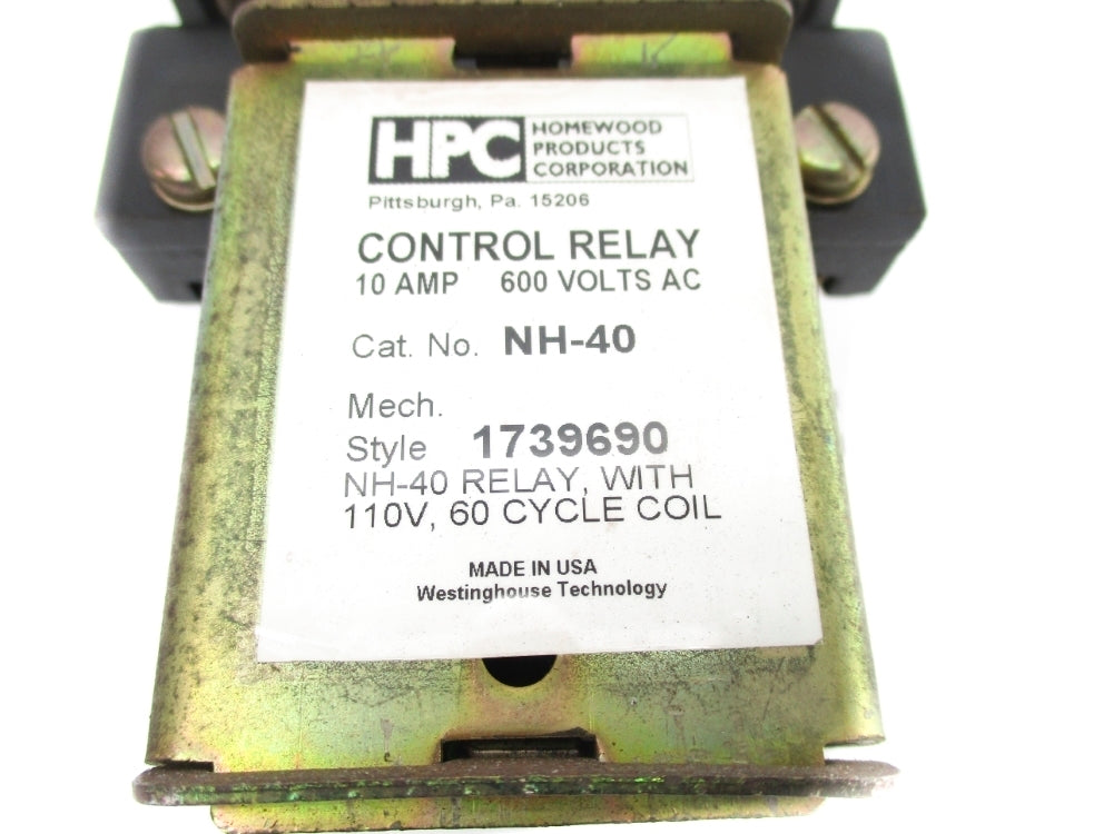HPC NH-40 1739690 110VAC 10A NSMP