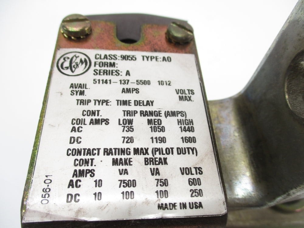 SQUARE D 9055AO111 SER. A 250VDC 10A UNMP