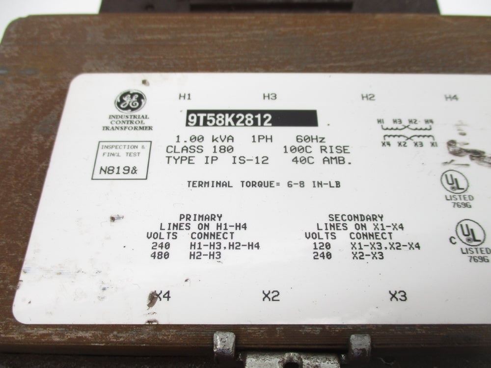 GENERAL ELECTRIC 9T58K2812 1.00KVA (AS PICTURED) NSNP
