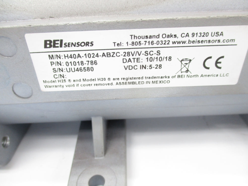 BEI H40A-1024-ABZC-28V/V-SC-S 01018-786 UNMP