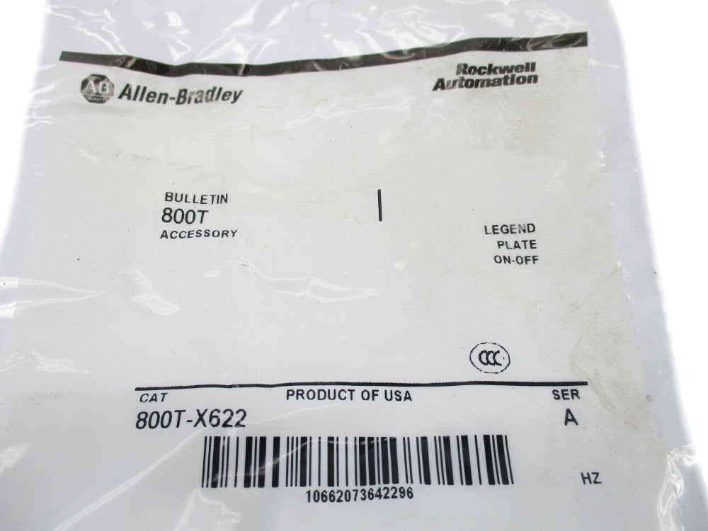ALLEN BRADLEY 800T-X622 SER. A NSMP