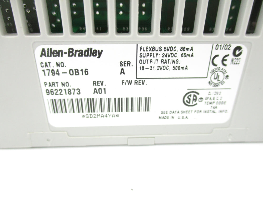 ALLEN BRADLEY 1794-OB16 SER. A 24VDC NSNP
