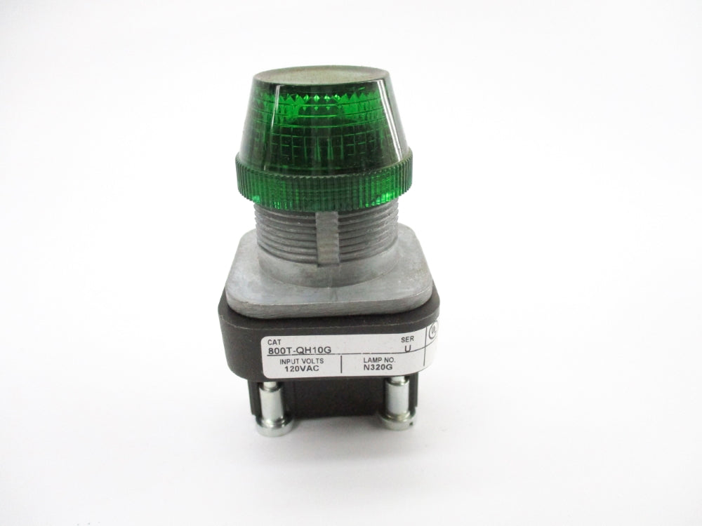ALLEN BRADLEY 800T-QH10G SER. U 120VAC (WH) NSMP
