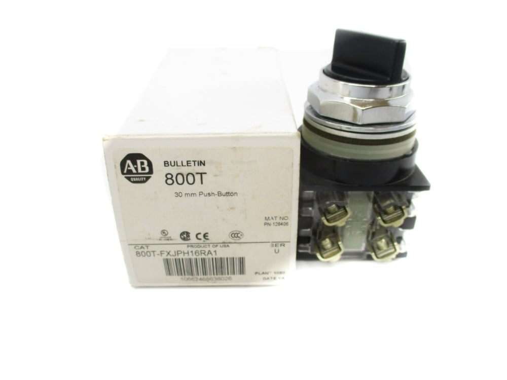 ALLEN BRADLEY 800T-FXJPH16RA1 SER. U (WH) NSMP