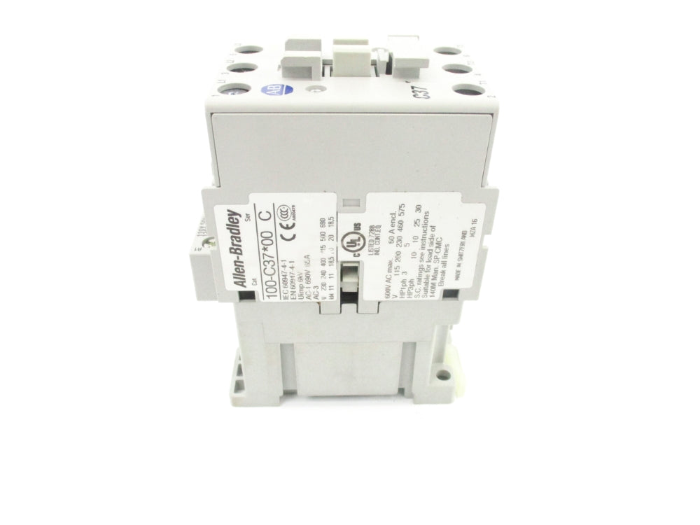 ALLEN BRADLEY 100-C37D01 SER. C 110/120V (BR/WH) NSMP
