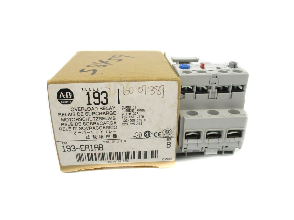 INDUSTRIAL SPARE PART 193-EA1AB SER. B 690V 0.1-0.32A (BR/WH) NSMP