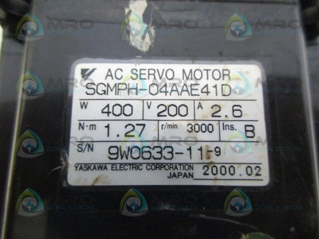 YASKAWA SGMPH-04AAE41D AC SERVO MOTOR *NEW NO BOX*