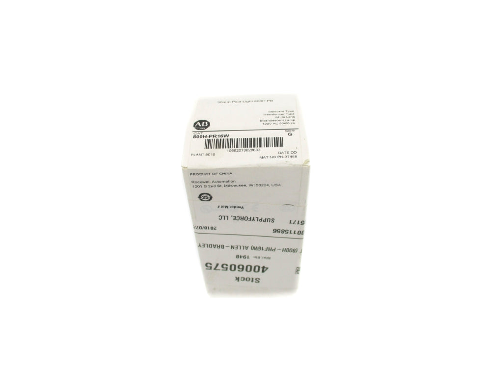 ALLEN BRADLEY 800H-PR16W SER. G (WH) NSFS