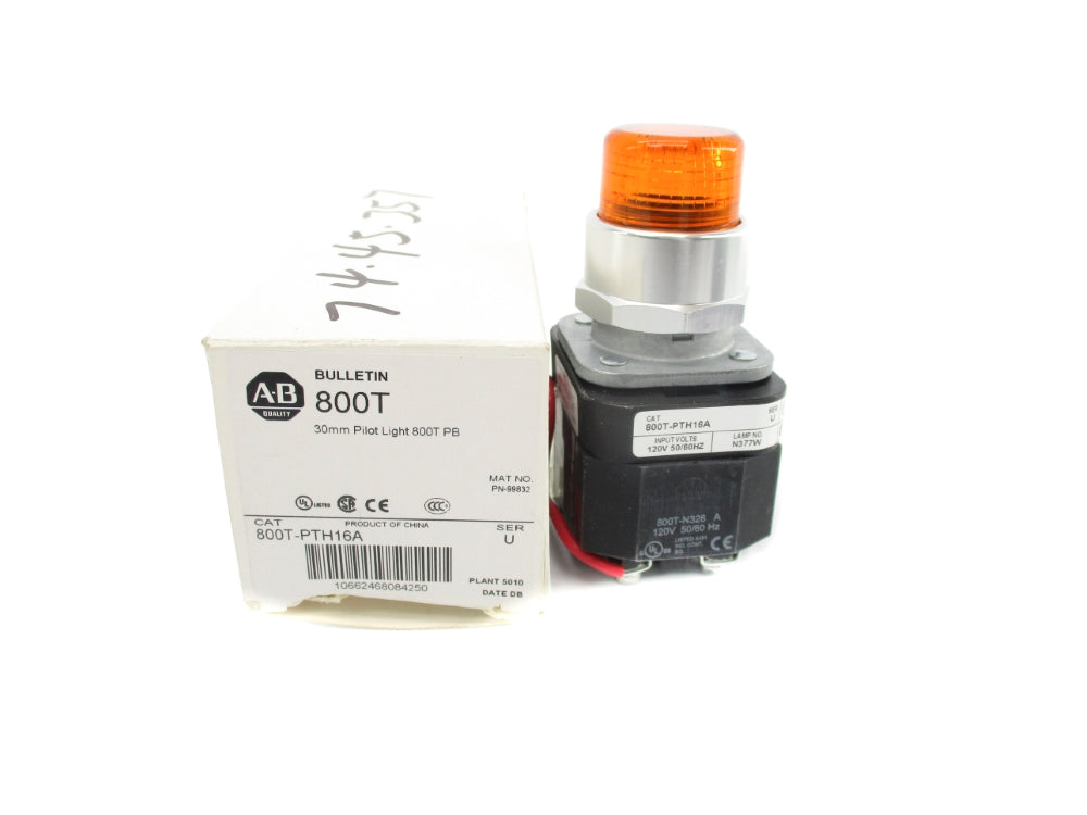 ALLEN BRADLEY 800T-PTH16A SER. U (WH) NSMP