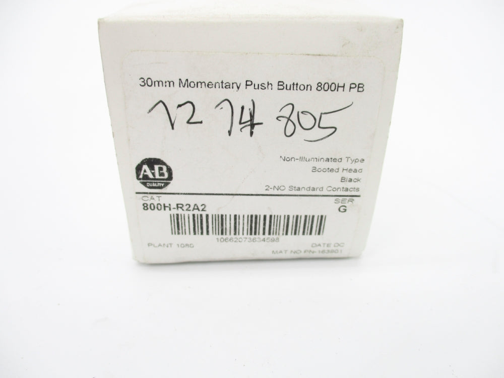 ALLEN BRADLEY 800H-R2A2 SER. G (WH) NSMP