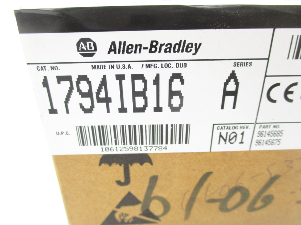 ALLEN BRADLEY 1794-IB16 SER. A DATE: 2001 NSFS