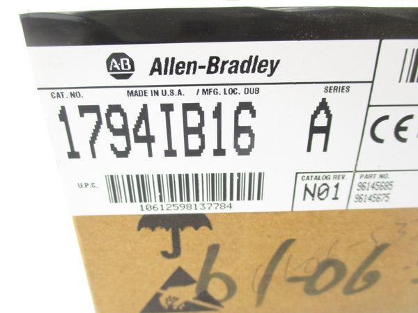 ALLEN BRADLEY 1794-IB16 SER. A DATE: 2001 NSFS