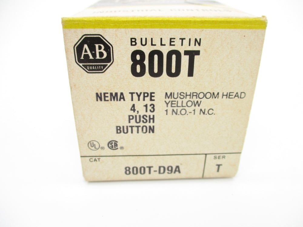 ALLEN BRADLEY 800T-D9A SER. T (BK/YL) NSMP