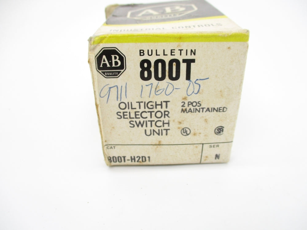 ALLEN BRADLEY 800T-H2D1 SER. N (BK/YL) NSMP