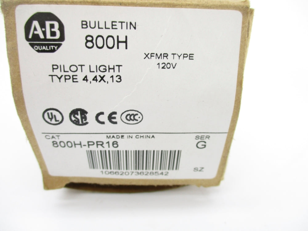 INDUSTRIAL SPARE PART 800H-PR16 SER. G (BR/WH) NSMP