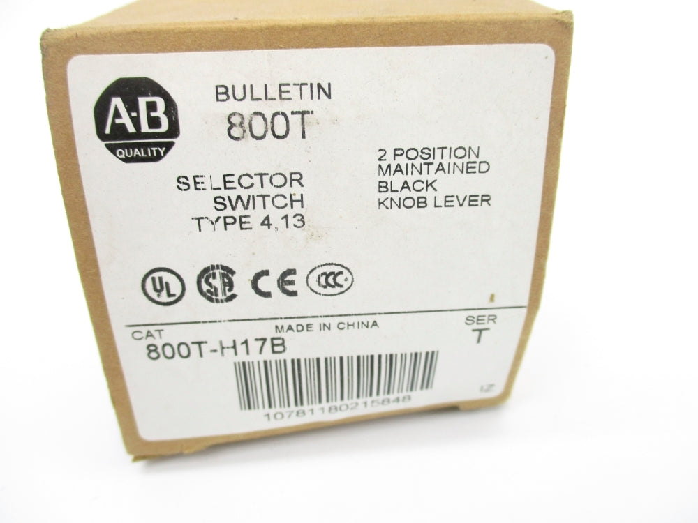 INDUSTRIAL SPARE PART 800T-H17B SER. T (AS PICTURED) (BR/WH) NSMP