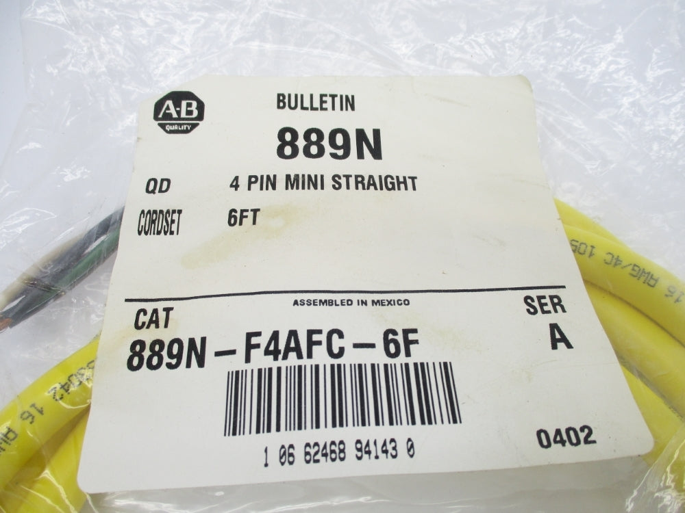 ALLEN BRADLEY 889N-F4AFC-6F SER. A NSMP