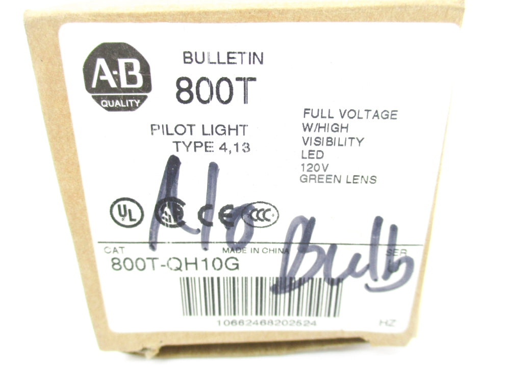 INDUSTRIAL SPARE PART 800T-QH10G SER. U 120VAC (NO BULB) (BR/WH) NSMP